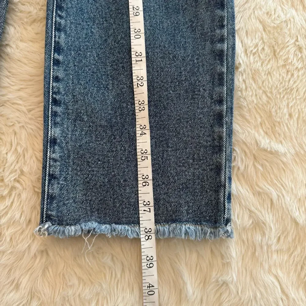 Style&Co Curvy Girlfriend Distressed Cut Off Jeans 16